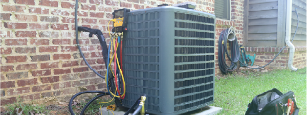 A/C Unit getting a tune-up